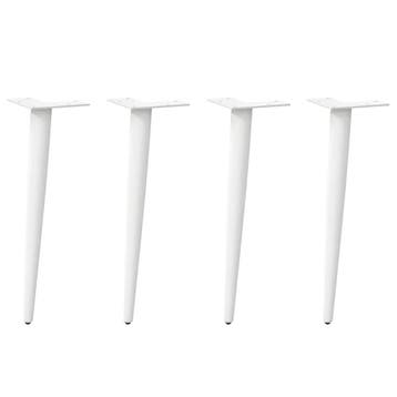 Conische salontafelpoten (set van 4) - Wit - Nu met 35% k..., Tafelpoot, Minder dan 50 cm, Verzenden, Minder dan 50 cm