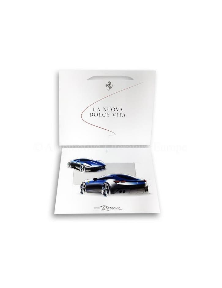 2020 FERRARI ROMA LITHOGRAFIE, Collections, Marques automobiles, Motos & Formules 1, Enlèvement ou Envoi