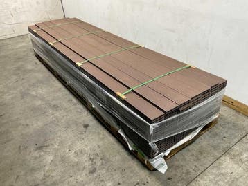 Veiling - 30x Bamdura composiet vlonderplank Walnoot 360x14,, Nieuw