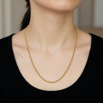 UnoAErre - Collier - 18 carats Or jaune - Fabriqué en Italie