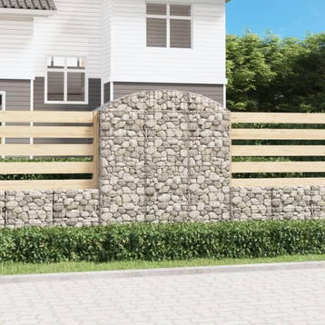 vidaXL Schanskorf gewelfd 150x50x160/180 cm gegalvaniseerd, Verzenden