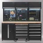 Datona Werkplaatsinrichting PREMIUM met eiken werkblad 385, Doe-het-zelf en Bouw, Ophalen of Verzenden, Nieuw