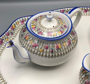 William Guérin & Cie Limoges 1891-1927 - Theeservies (5) -