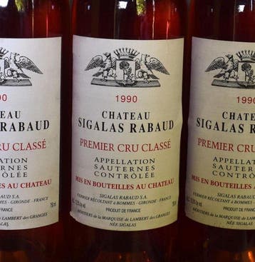 1990 Château Sigalas Rabaud - Sauternes Premier Cru Classé, Nieuw