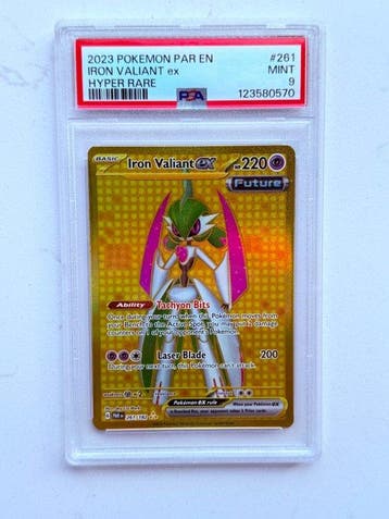 Pokémon - 1 Graded card - Iron Valiant ex #261 Foil - PSA 9, Nieuw