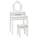 Kaptafel 75x69cm Wit | Retour Deal | Slimme Koop, Huis en Inrichting, Woonaccessoires | Spiegels, Verzenden, Nieuw, 75 tot 100 cm