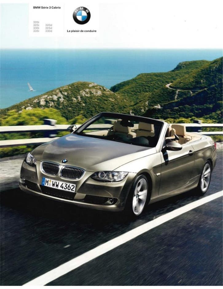2008 BMW 3 SERIE CABRIOLET BROCHURE FRANS, Livres, Autos | Brochures & Magazines