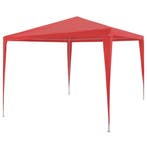 vidaXL Partytent Rood 300 x 300 x 255 cm PE en staal, Verzenden, Nieuw