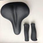 Luxe zadel + handvatten set zwart (handvatten tijdelijk, Verzenden, Nieuw