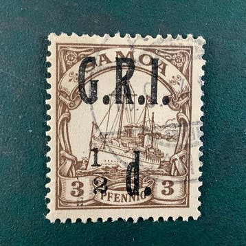 Duitse Koloniën - Samoa 1914 - Britse bezetting van Samoa, Gestempeld