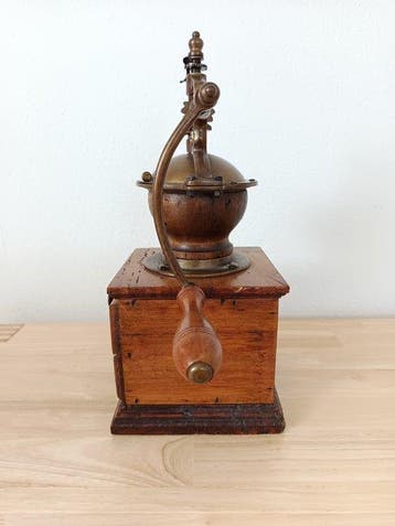 Moulin à café - Bois, Bronze