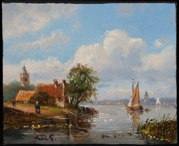 Wouter van Soest ( 1957) - Aan het water
