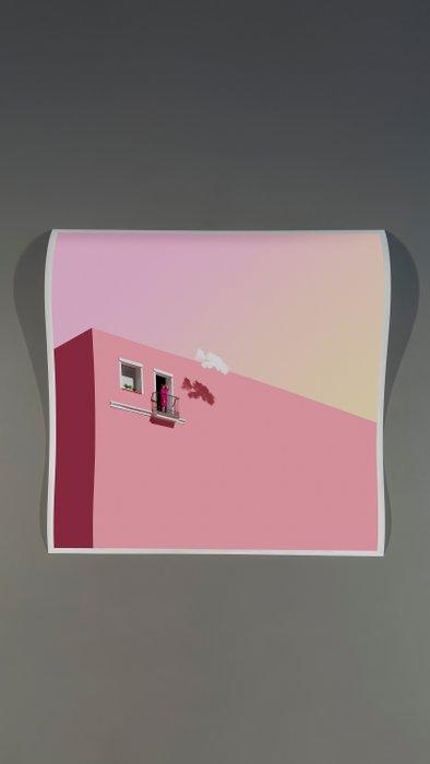 Téber - The Muse Still Waiting (Pink), Antiquités & Art, Art | Objets design