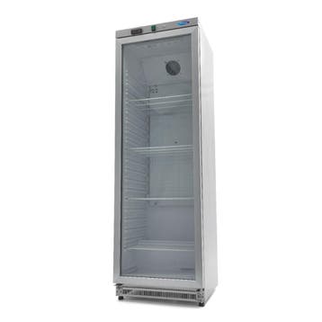 Réfrigérateur - 400 L - acier inoxydable - avec porte en, Verzenden, Refroidissement et Congélation