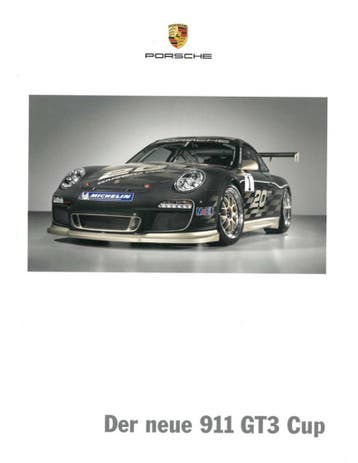 2009 PORSCHE 911 GT3 CUP BROCHURE DUITS, Boeken, Nieuw