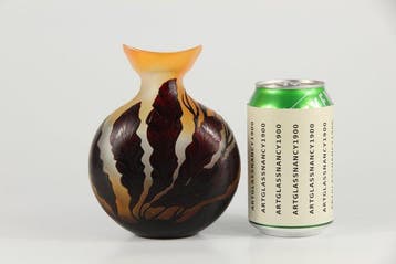 Emile Gallé - Vaas - Glas, Antiek en Kunst