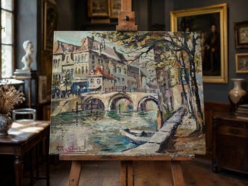 Robert Uldéric GERARD (1920) - Canal aux trois arches