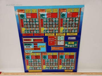Originele frontplaat van bingo- en spelautomaat..., Nieuw