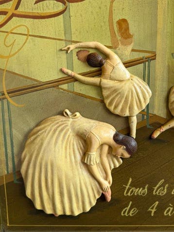 Reliëf, Lezione di danza - 60 cm - Hout