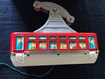Bandai - Cable Car - Opwindbaar blikken speelgoed -, Antiek en Kunst