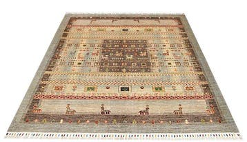Afghan, Gabbeh, Uniek handgeknoopt traditioneel tapijt, Nieuw