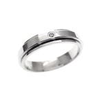 Piaget witgouden damesring met diamant; 0,02 ct., Bijoux, Sacs & Beauté, Bagues, Ophalen of Verzenden