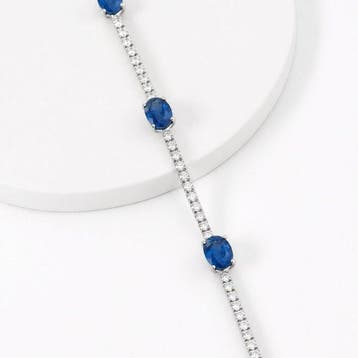Sans prix de réserve - Bracelet de tennis - 14 carats Or