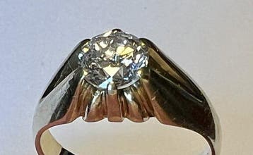 Bague - 14 carats Or jaune - 1.35ct. tw. - Anneau de, Handtassen en Accessoires, Ringen, Nieuw