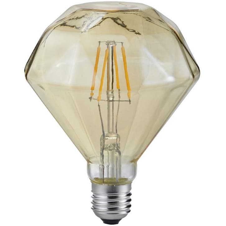 LED Lamp Filament Trion Topus E27 4W 2700K Aluminium Amber, Maison & Meubles, Lampes | Lampes en vrac, Envoi