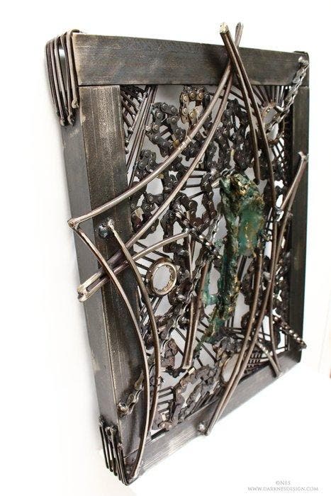 NES - Tableau sculpture murale sans-titre n°3- Bronze et, Antiquités & Art, Art | Peinture | Moderne