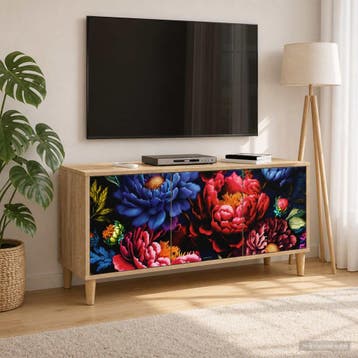 vidaXL Tv-meubel KIEL 102 x 33 x 50 cm Sonoma Bewerkt hout, Verzenden, Nieuw