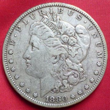 Verenigde Staten. Morgan Dollars 1880 P & 1880 o (Zonder