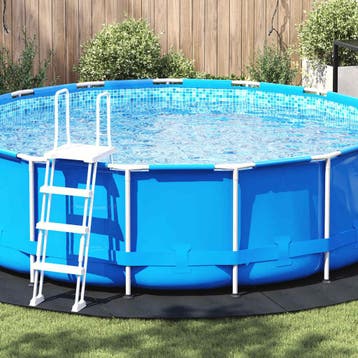 vidaXL Vijvergrondzeil Ø 428 cm (2 mm) Rond Niet-geweven, Verzenden, Nieuw