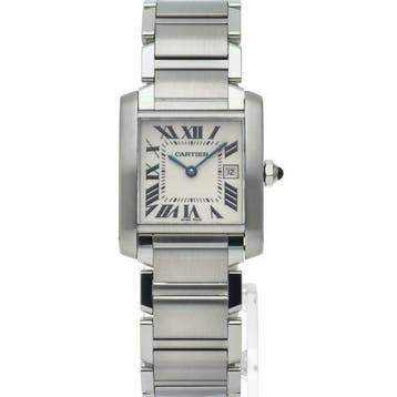 Cartier - Tank Française MM Date Watch - W51011Q3 - Femme -