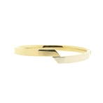 Bicolor gouden slavenarmband; Maat M, Handtassen en Accessoires, Armbanden, Ophalen of Verzenden, Gebruikt, Overige kleuren, Goud