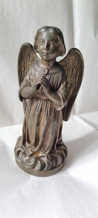 Beeldje, Ange adorateur - 16 cm - Brons - 1850
