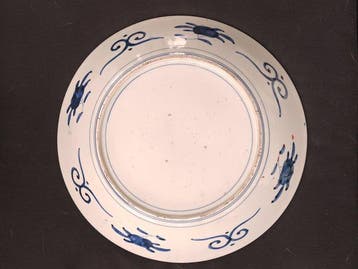 Grote antieke Japanse Arita-Imari-schotel - Porselein -