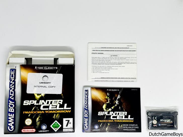 GBA - Tom Clancys - Splinter Cell - Pandora Tomorrow - Ubis, Consoles de jeu & Jeux vidéo, Jeux | Nintendo Game Boy, Envoi