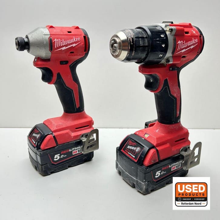 Milwaukee M18 Boor- /schroefmachine & Slagschroevendraaier, Doe-het-zelf en Bouw, Gereedschap | Boormachines, Gebruikt, Verzenden