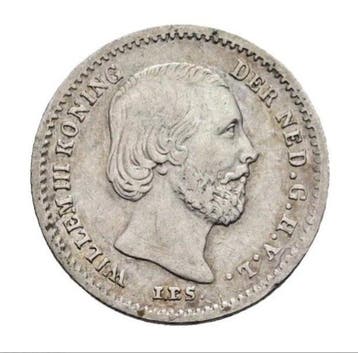 Nederland. Willem III. 5 Cents 1853, Postzegels en Munten, Munten | Nederland