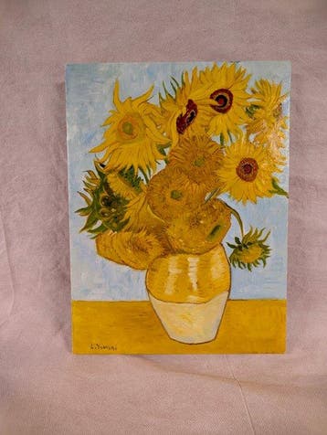 Marco Santini (XX-XXI) - Vaso di girasoli - da Van Gogh