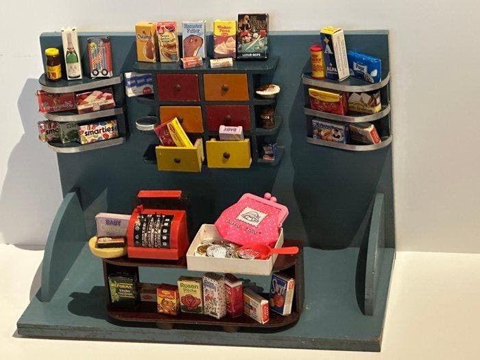 Decoratief ornament (45) - Speelgoed Winkel L 50 cm -, Antiek en Kunst, Curiosa en Brocante