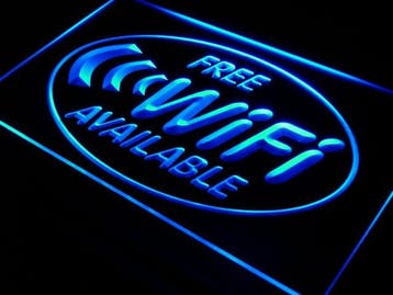 WIFI neon bord lamp LED cafe verlichting reclame lichtbak *b, Verzenden, Nieuw