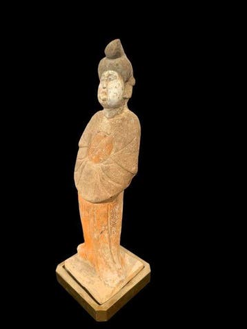 Oud Chinees, Tang-dynastie Terracotta Dikke Dame. TL Getest.