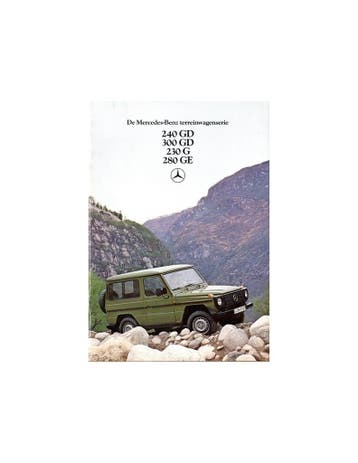 1980 MERCEDES BENZ G KLASSE BROCHURE NEDERLANDS, Ophalen of Verzenden