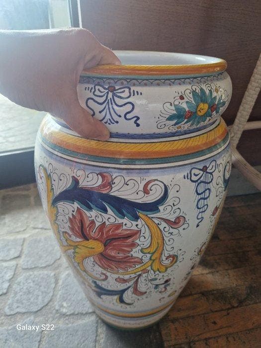 Paraplustandaard/rek - Majolica, Antiek en Kunst, Antiek | Glaswerk en Kristal