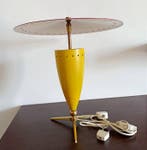 Lampe de table - Métal, Laiton - Lampe tripode « Atomic »