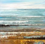 Yann Le Cléach - Mer calme XL Huile sur toile, Antiek en Kunst