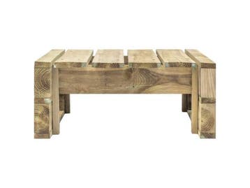 Veiling - Tuinhocker van grenenhout 60x60x25cm, Nieuw