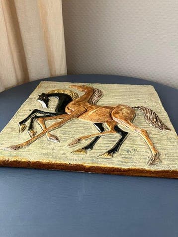 Tegel - Paarden - Westraven Utrecht - 1950-1960 - Relief